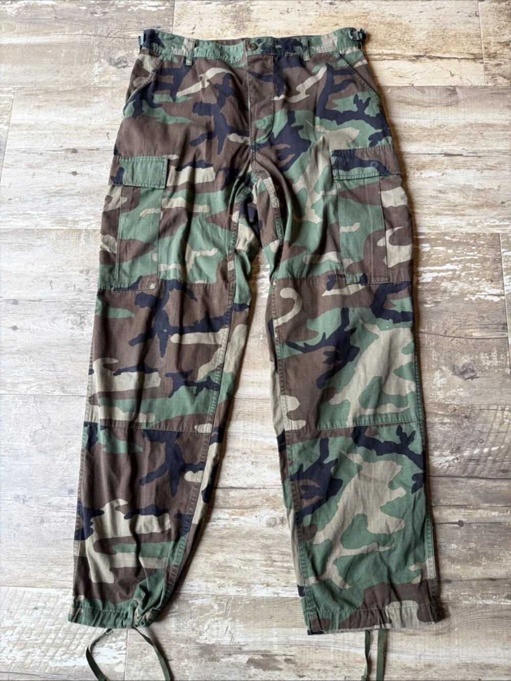 US ARMY Military Woodland Camouflage Trouser Workwear Cargo Men’s Medium-Regular